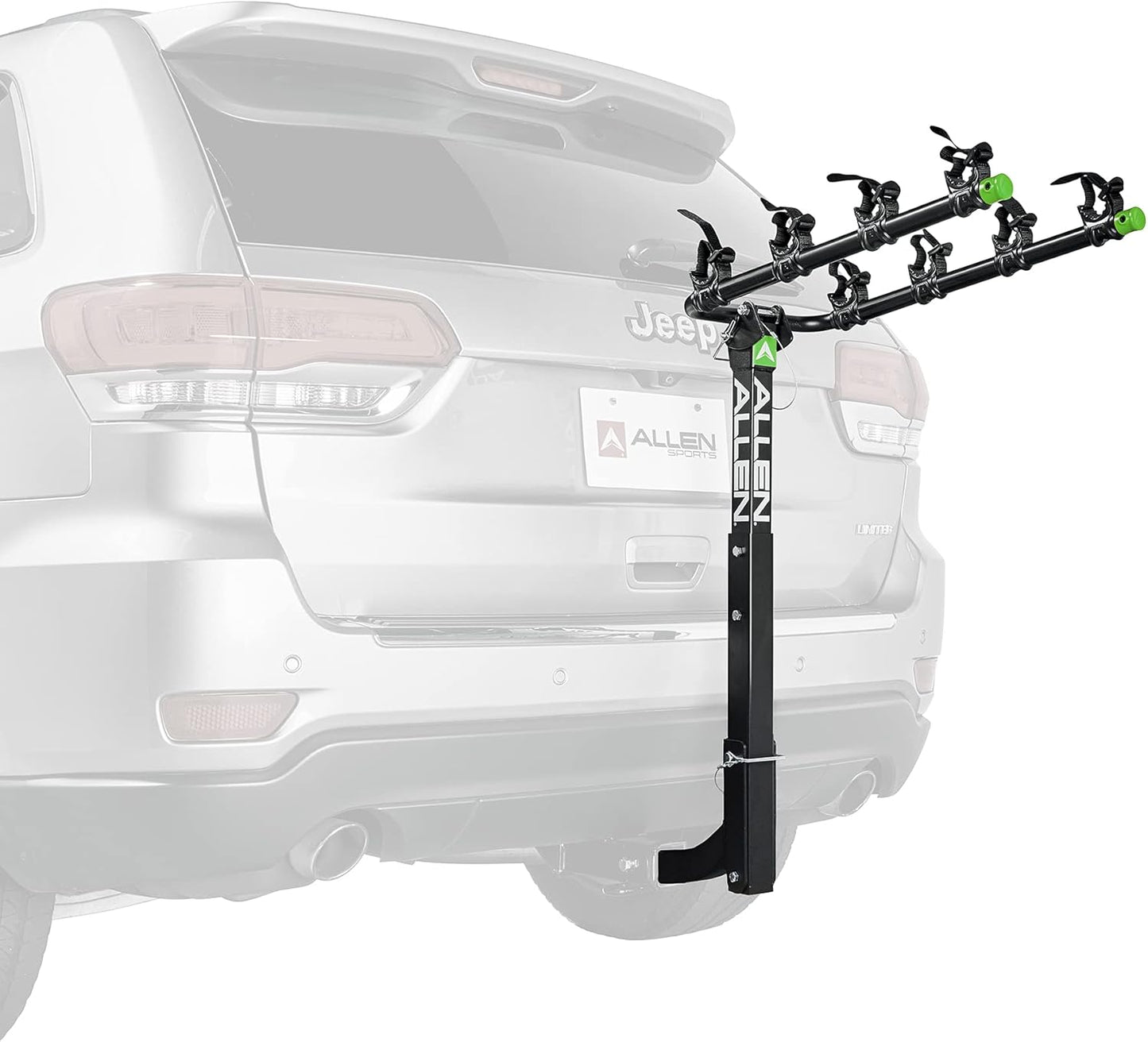 Allen Sports Deluxe Locking Quick Release 4-Bike Carrier for 2 Inch Hitch, Model 542QR, Black