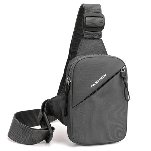 Mini Sling Bag Men Small Crossbody Bag Women Fanny Packs Casual Phone Chest Bag Waterproof Slim Personal Pocket Bag Backpack for Travel Hiking (Grey01)
