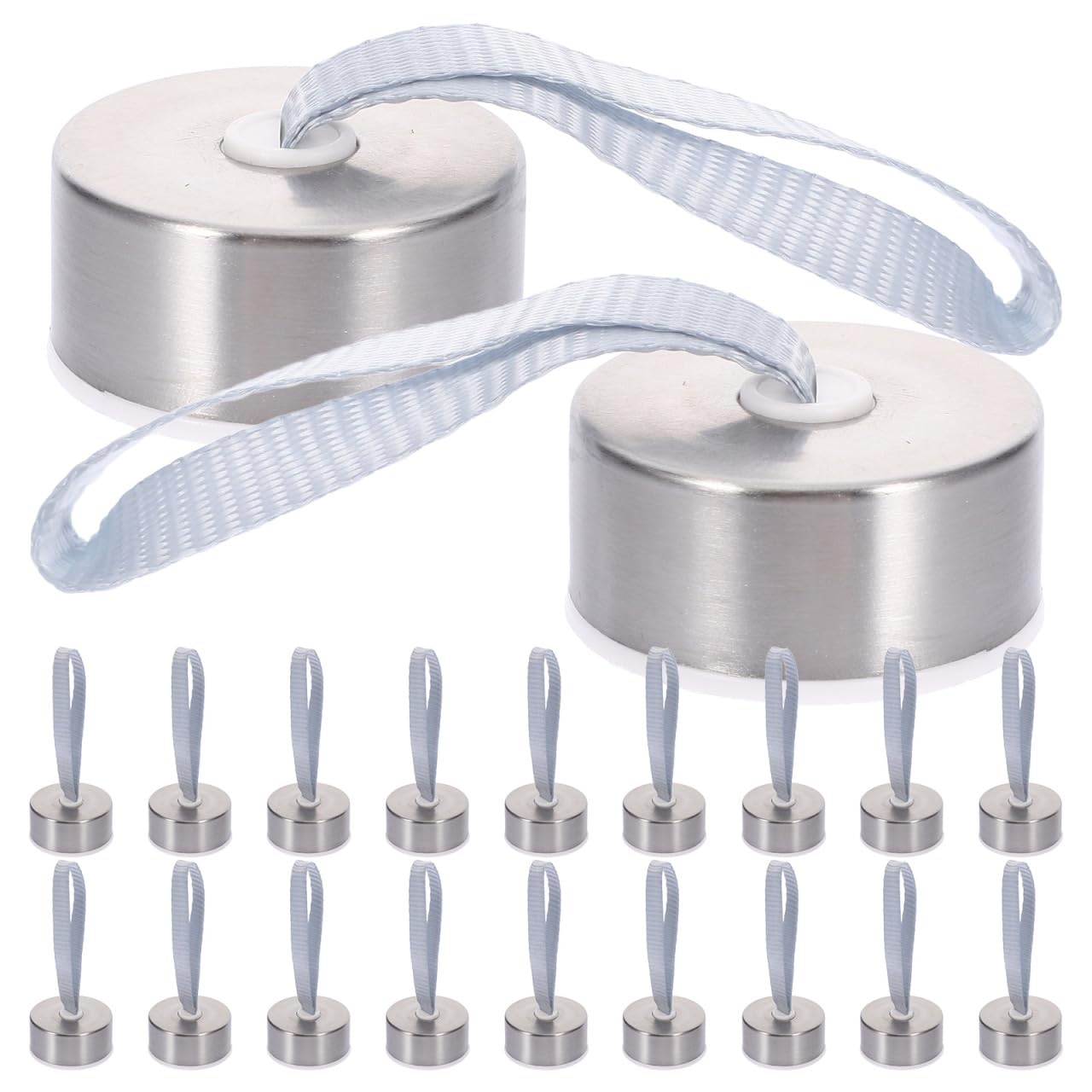 Amosfun 20pcs Water Bottle Replacement Caps - Inner Diameter 38mm, Height 21mm - Universal Screw On Design Portable Bottle Caps with a Rope