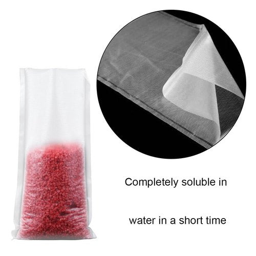 qiangXINGYai 100 Pcs Water Soluble Baits PVA Bags for Solid Bait (7 * 15CM)
