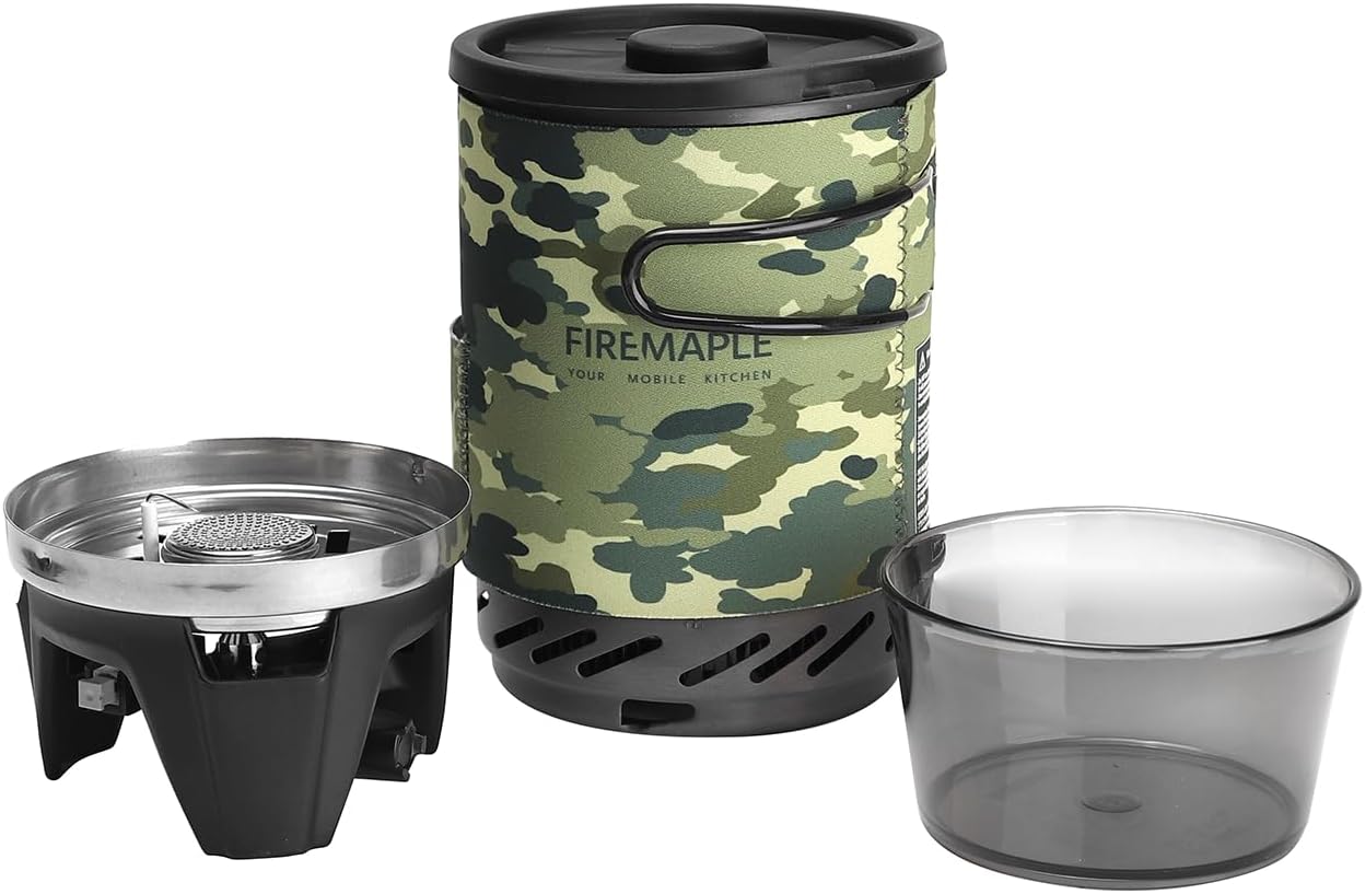 Fire-Maple "Fixed Star 1" Backpacking and Camping Stove System | Outdoor Propane Cooking Gear | Portable Pot/Jet Burner Set | Ideal for Hiking, Trekking, Fishing, Hunting Trips and Emergency Use