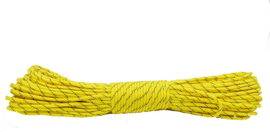 100FT Reflective Paracord 7 Core 550 Parachute Cord (Yellow)