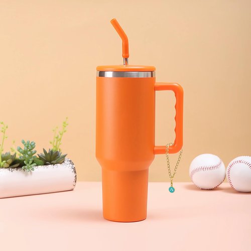 Oubaka Letter Charm Accessories for Stanley Cup,6pcs Initial Chain with 26pcs A-Z ID Initial Letter Charm Personalized Water Bottle Charms for Stanley Tumbler Handle Charms
