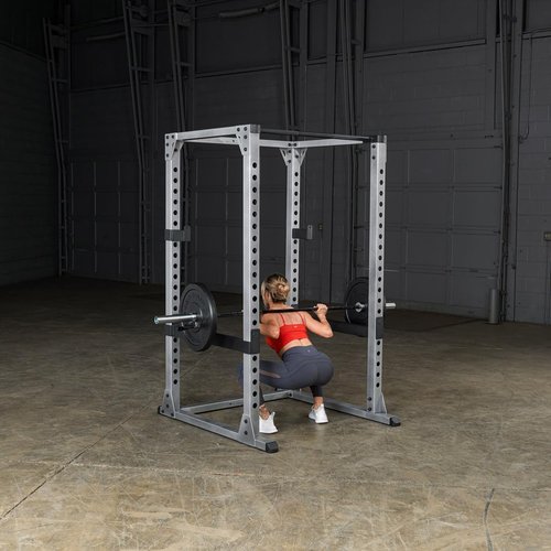 Heavy-Duty Body-Solid GPR378 Power Rack - Adjustable Squat Cage & Chin-Up Bar for Home Gym
