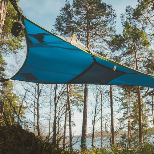 Tentsile UNA V3 Solo Tree Tent Hammock, 1-Person Capacity, Anti-Roll System, Ratchet and Straps Included, Portable Tree House Shelter, Designed in The UK (Dark Grey)