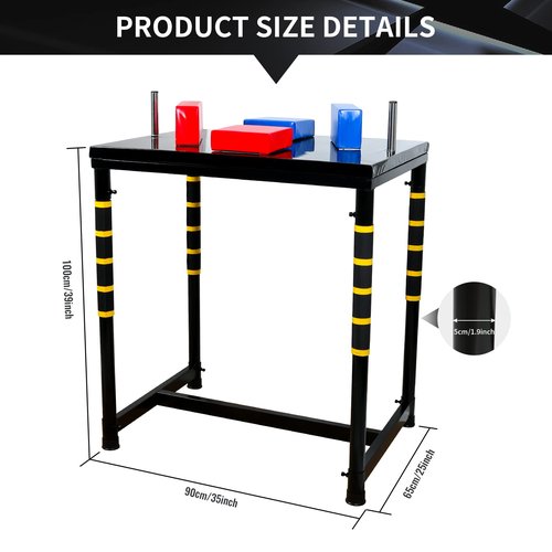 INNOLIFE Arm Fighting Competition Table，Professional Arm Wrestling Table, Standard Duo Training, Blue Red