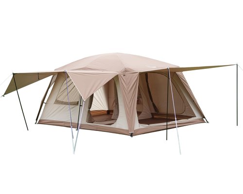 Vidalido 8-10 Person Camping Tent with 3 Door 2 Room Large Family Cabin Tents, Double Layer Waterproof Portable Glamping Tent, Big Tents for Outdoor Picnic Camping Hiking and Family Gathering