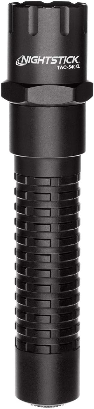 TAC-560XL Rechargeable Tactical Flashlight - 6.25-Inch, 560 Lumens, Black