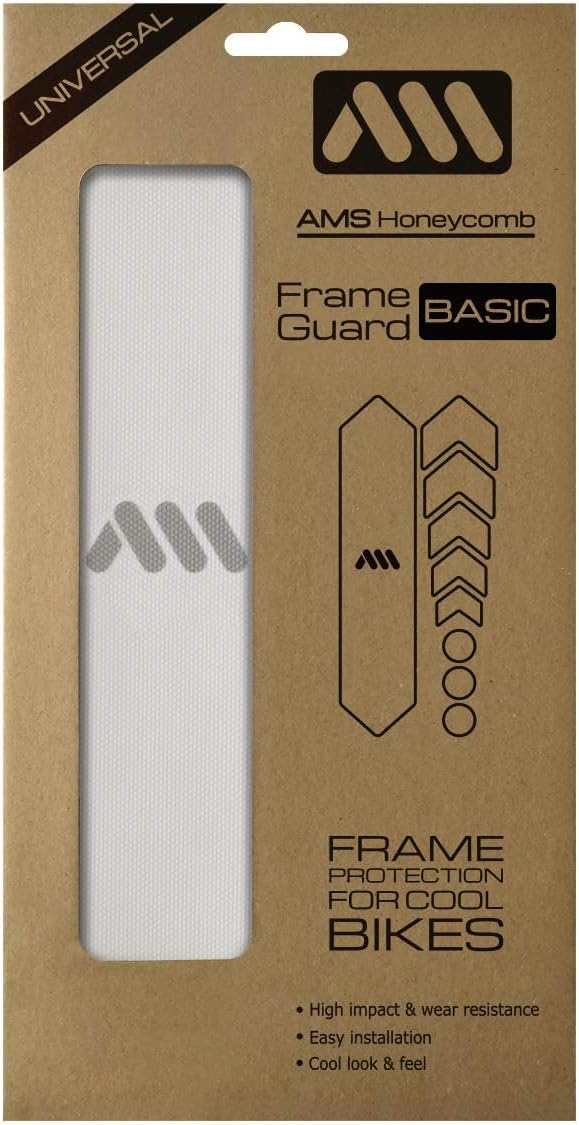 All Mountain Style Bike Frame Protector Universal Fit - 9-Piece Set for Down Tube, Chainstay, Cable Wear, High-Impact Honeycomb PVC to Protect Your Bike from Scratches, Chips and Dings