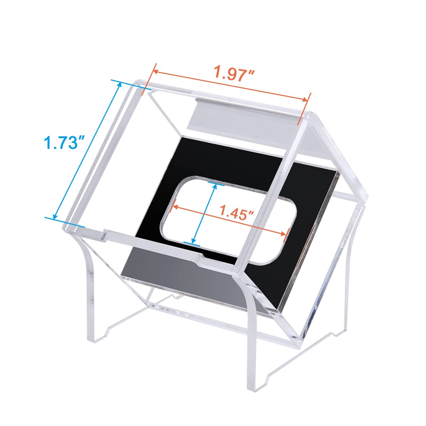 2 Pack Championship Ring Display Case with Stand Holder, Acrylic Baseball Ring Display Case, 1 Slot Ring Hole Storage Box, Acrylic Display Box for Show Sport, Fraternity, Award Rings, Sports Fans (2)