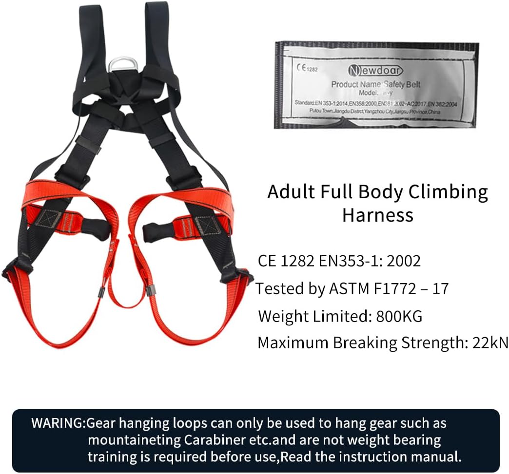 NewDoar Climbing Harness CE Certification Rock Climbing Rappelling Equipment Body Guard Protect Rappelling Rescuing Equip