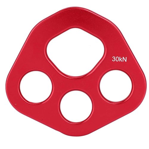 Mrisata Climbg Outdoor 9×8×1 Outdoor 4 Holes Paw Rigging Plate Rock Climbing Multi Anchor Point Connector Gear