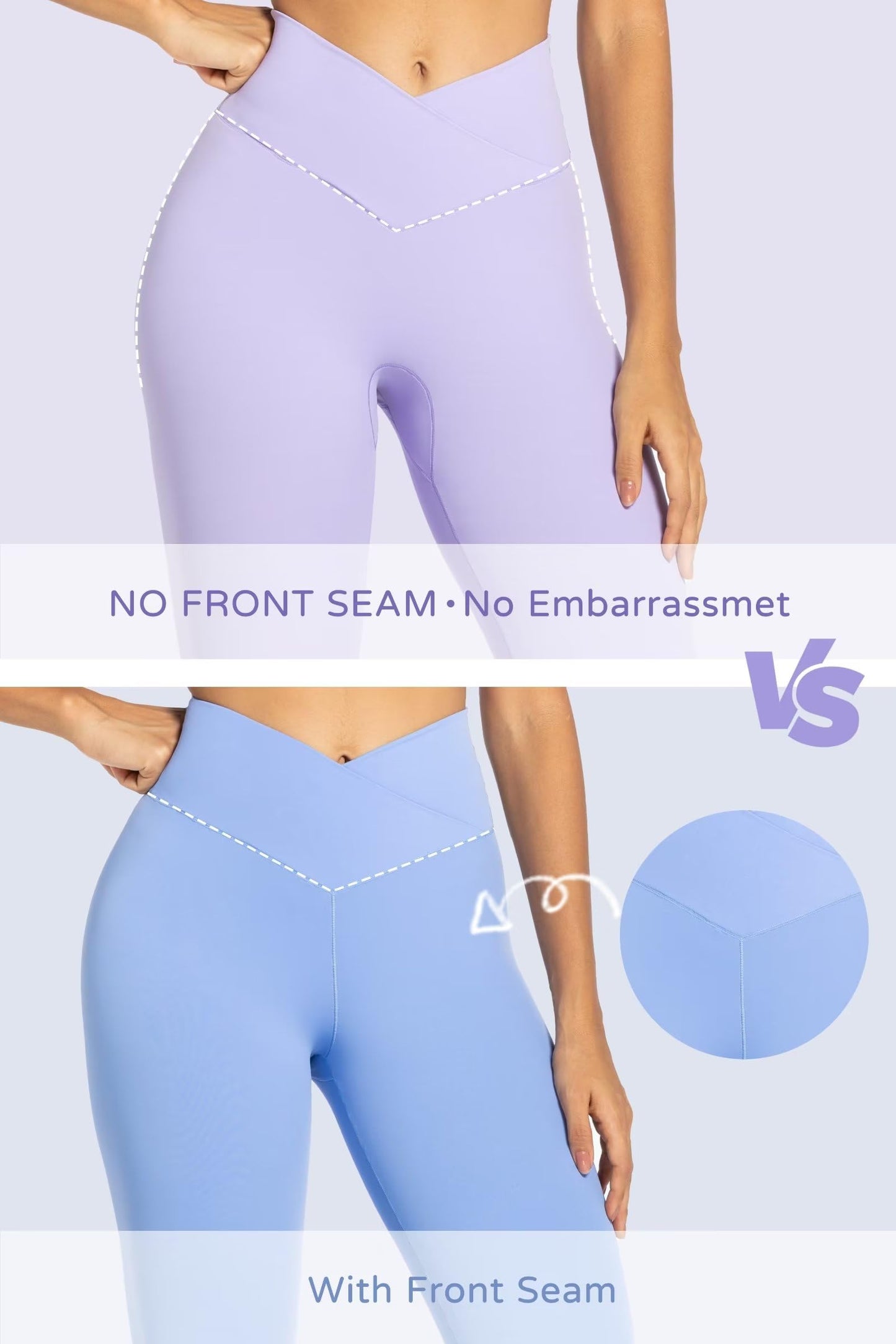 Sunzel Flare Leggings, Crossover Yoga Pants with Tummy Control, High Waisted and Wide Leg, No Front Seam Jasper Green Small 30" Inseam