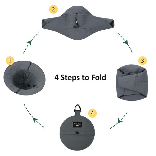 Zando Waterproof Bucket Hat for Woman Men Rain Hat UPF 50+ Sun Hats for Women Packable Outdoor Hiking Safari Hats for Women Wide Brim Summer Hat Adjustable Boonie Fishing Hat Light Khaki Hat One Size