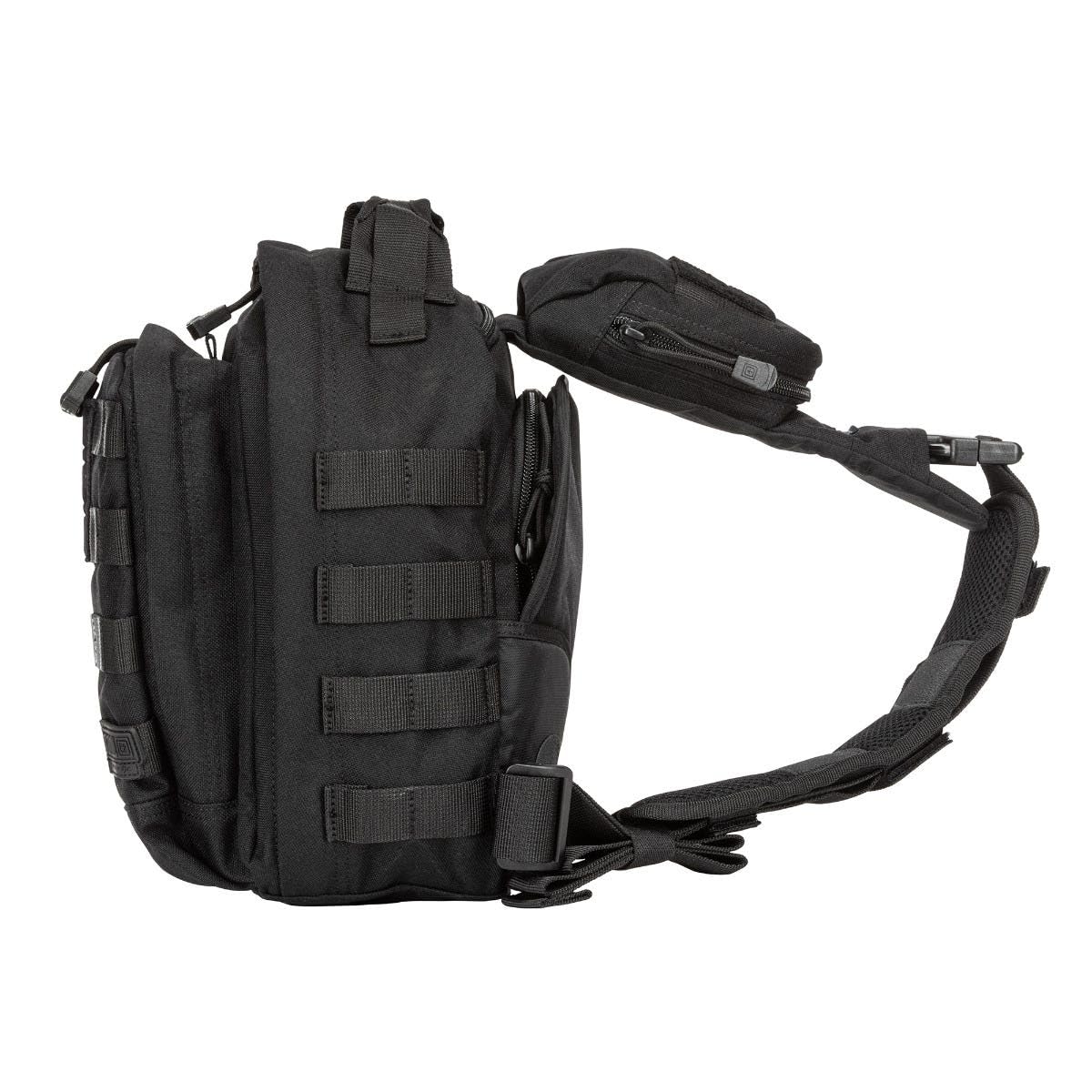 5.11 Tactical Sling Bag Pack MOAB 6, Shoulder Crossbody Military Bag, 11L, Black, Style 56963ABR