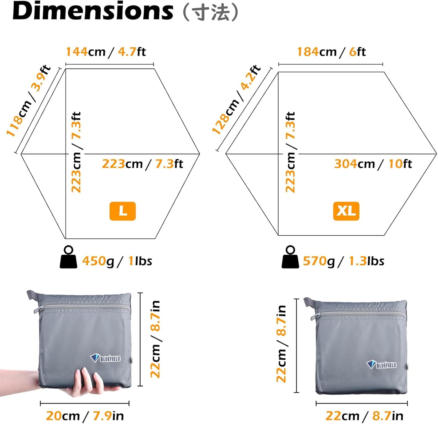 TRIWONDER Camping Tarp Waterproof Tent Footprint Hammock Rain Fly Cover Ground Cloth Small Lightweight Tent Floor Mat Camp Shelter Canopy for Hiking Backpacking Outdoor