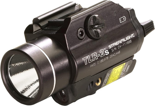Streamlight 69120 TLR-2 300-Lumen Rail-Mounted Tactical Weapon Light with Integrated Red Aiming Laser Includes Key Kit for Select Handguns, Black