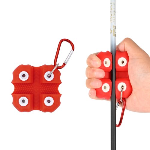 SPG Arrow Puller Archery with Metal Belt Clip, Square Shape Archery Arrow Puller Gripper Target Remover Tool for Target Practice (1 Pack RED)