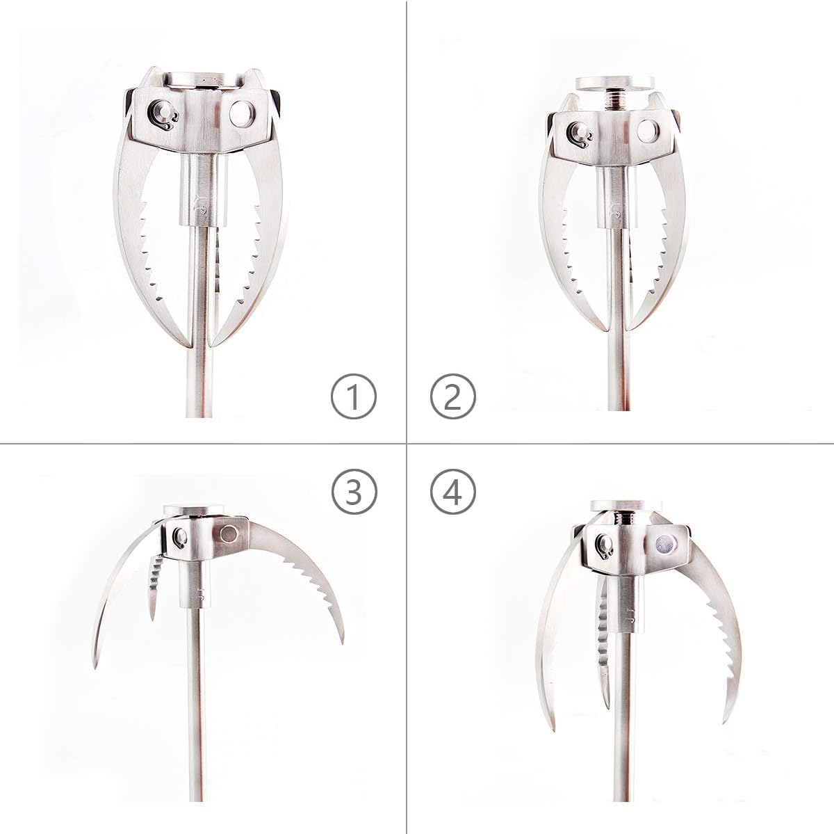 Grappling Hook Folding Claw Multifunctional Stainless Steel Hook for Outdoor