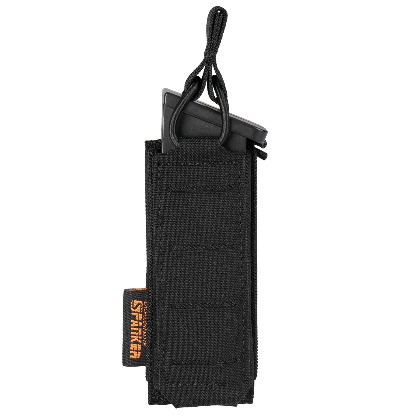 EXCELLENT ELITE SPANKER Tactical Open Top Pistol Mag Pouch Single Molle Magazine Pouch for Glock M1911 92F 9mm Magazines Tactical Flashlight Holder Tool Pouch