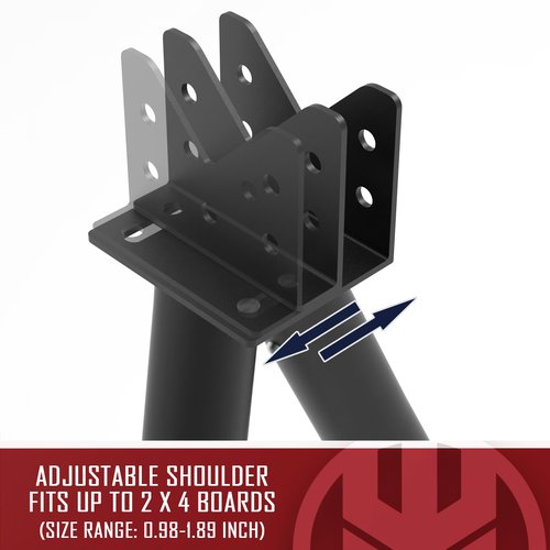 KNINE OUTDOORS AR500 Steel Target System Kit - 3/8" Thick Silhouette & Gong Targets (7"x12", 4", 6", 8"), Stand Included
