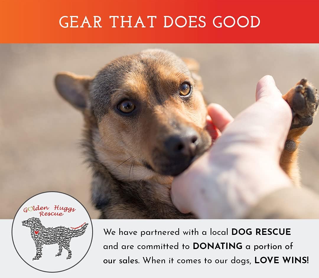 Reflective Dog Bandanas - High Visibility Safety Accessories for Small & Large Dogs (Blaze Orange, M-L)