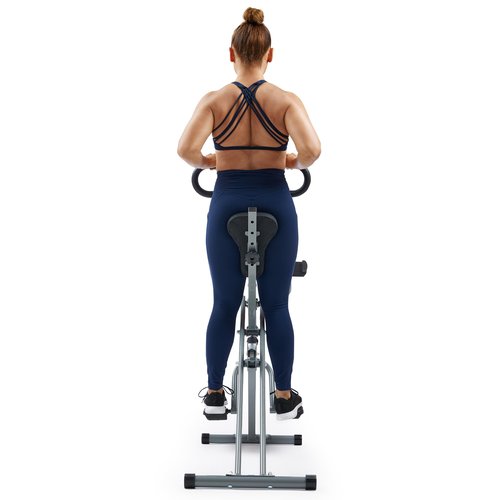 Sunny Health & Fitness Row-N-Ride Pro-Smart Squat Assist Trainer Full Body Fitness Machine, Easy Setup Rower, Glute & Leg Cardio Workout, Included SunnyFit App Connection - SF-A023053