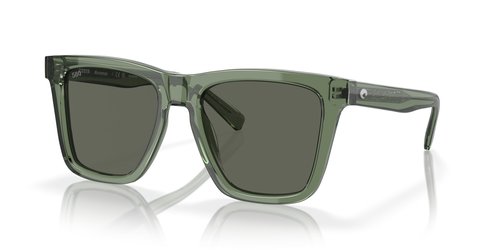 Costa Man Sunglasses Olive Frame, Gray Lenses, 54MM
