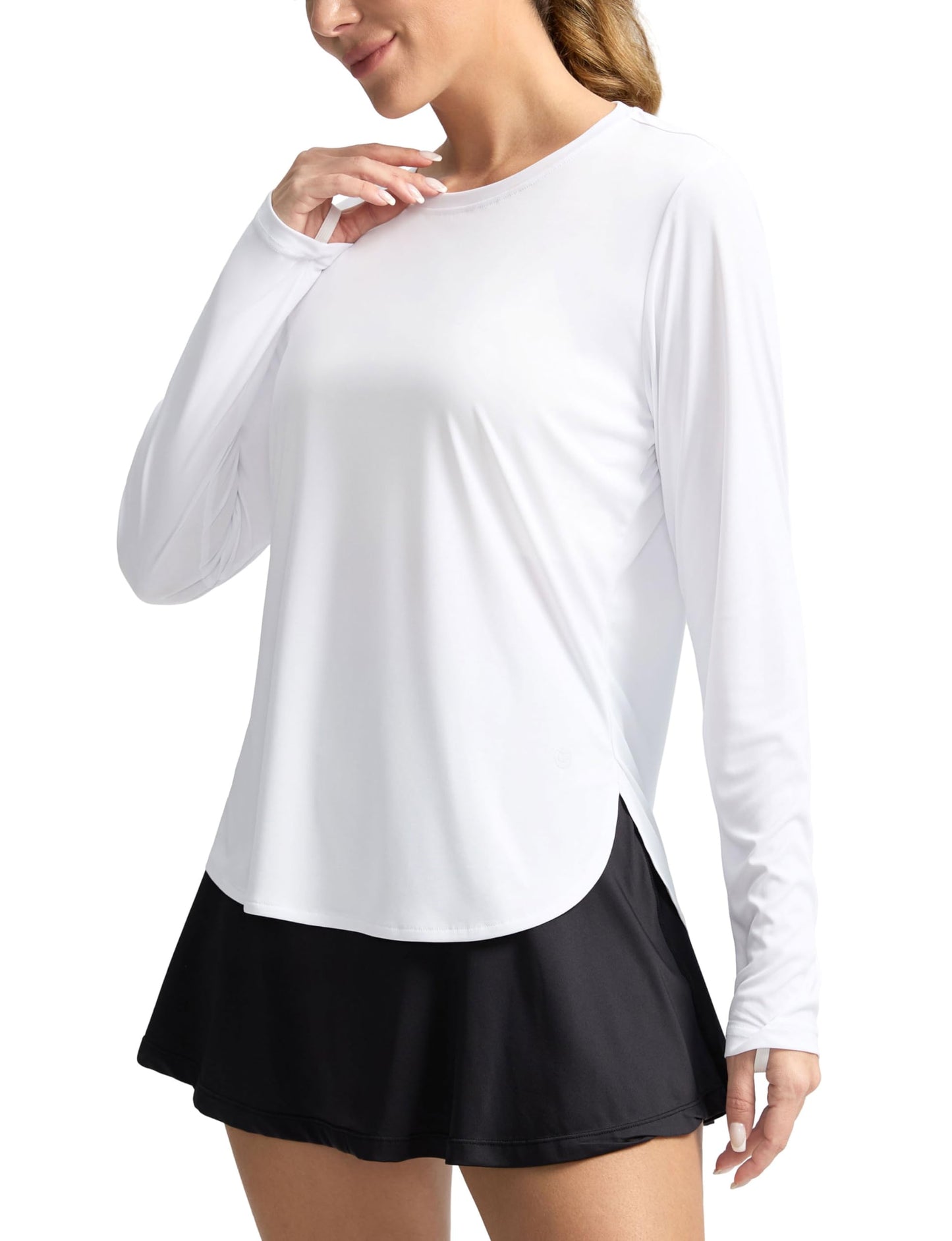 Women's Sun Shirts UPF 50+ Long Sleeve UV Protection Shirt Lightweight Quick Dry Workout Hiking Tops for Women(Lemon Yellow,S)