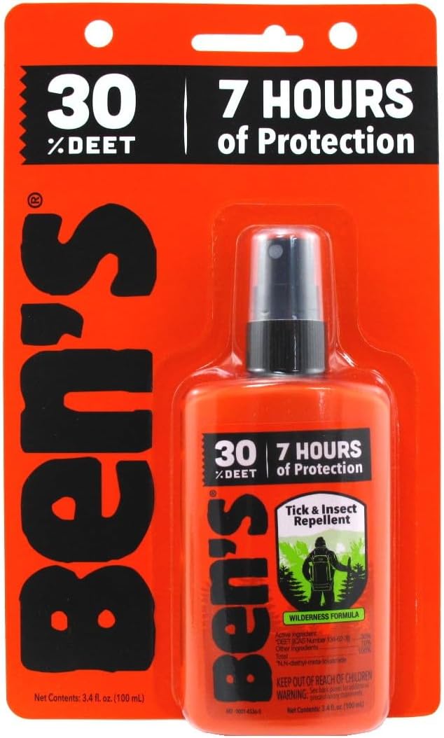 Ben's 30% DEET Mosquito, Tick and Insect Repellent, 3.4 Ounce Pump