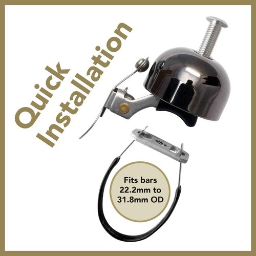 Crane E-Ne Bicycle Bell - Premium Japanese Bike Bell for Road & Mountain Bikes, Fits All Handlebars