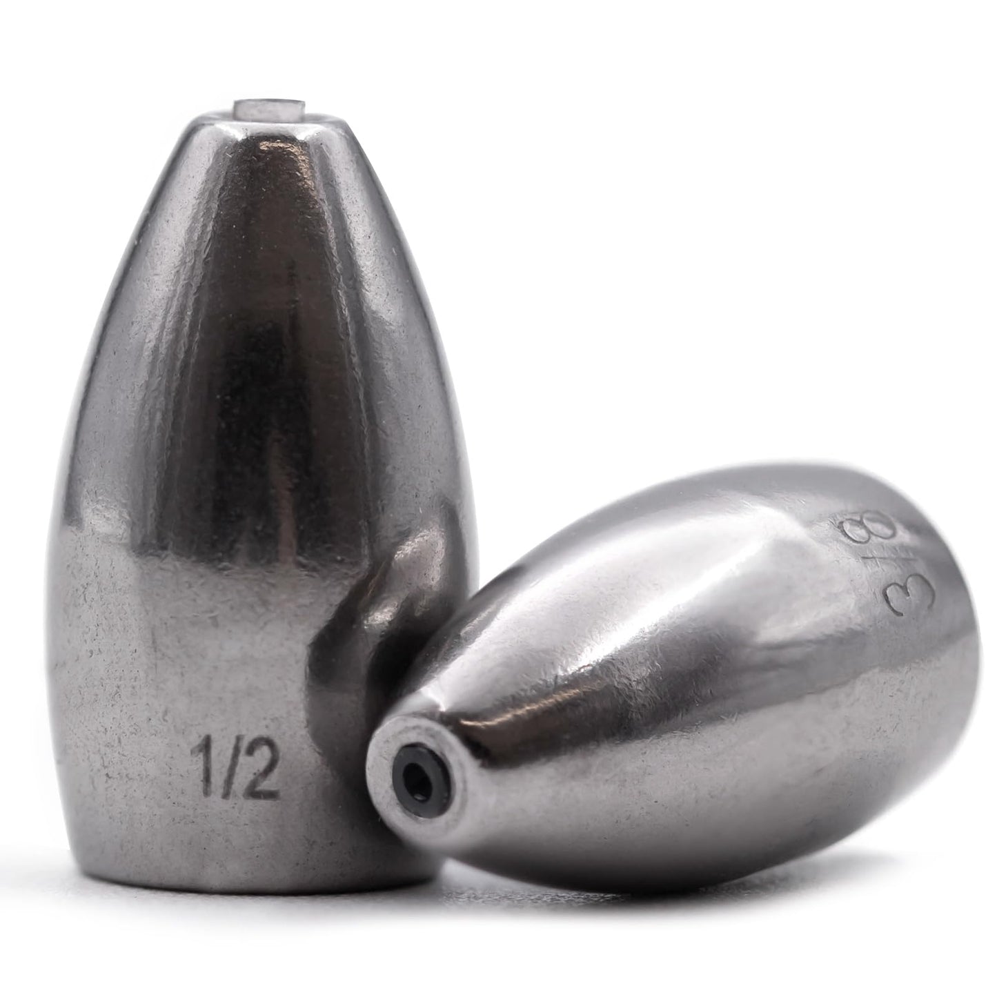 FishTrip Tungsten Bullet Weights Sinkers,10pcs Fishing Weight for Bass Texas Carolina Rigs Saltwater 1/4oz 7g