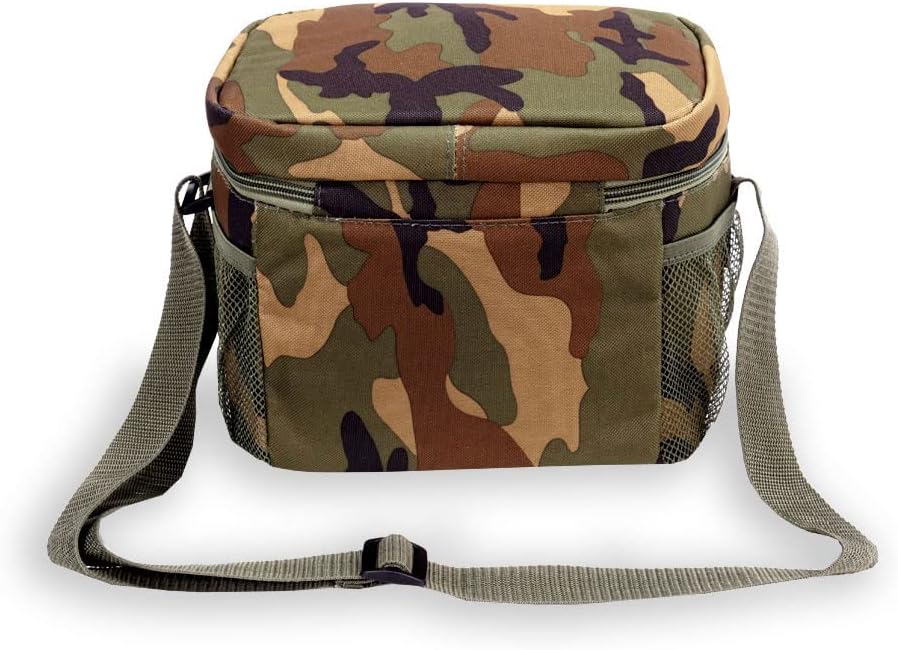 Everest Cooler/Lunch Pattern Bag, Woodland Camo, One Size,CB6P-CAMO