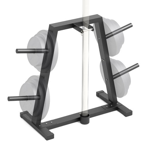 Weight Plate Rack Olympic Plate Rack Weight Storage Rack for 1-Inch Weight Plates, Olympic Weight Plate Tree - Heavy Duty Bumper Plate Rack for Home Gym, Holds 300 lbs