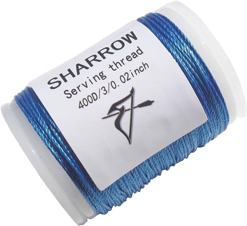 SHARROW 131 yard/120 m Archery Bow String Serving Thread Durable Nylon Bowstring Serving Thread for Compound Recurve Bow Tying Peep Sight Nock Point