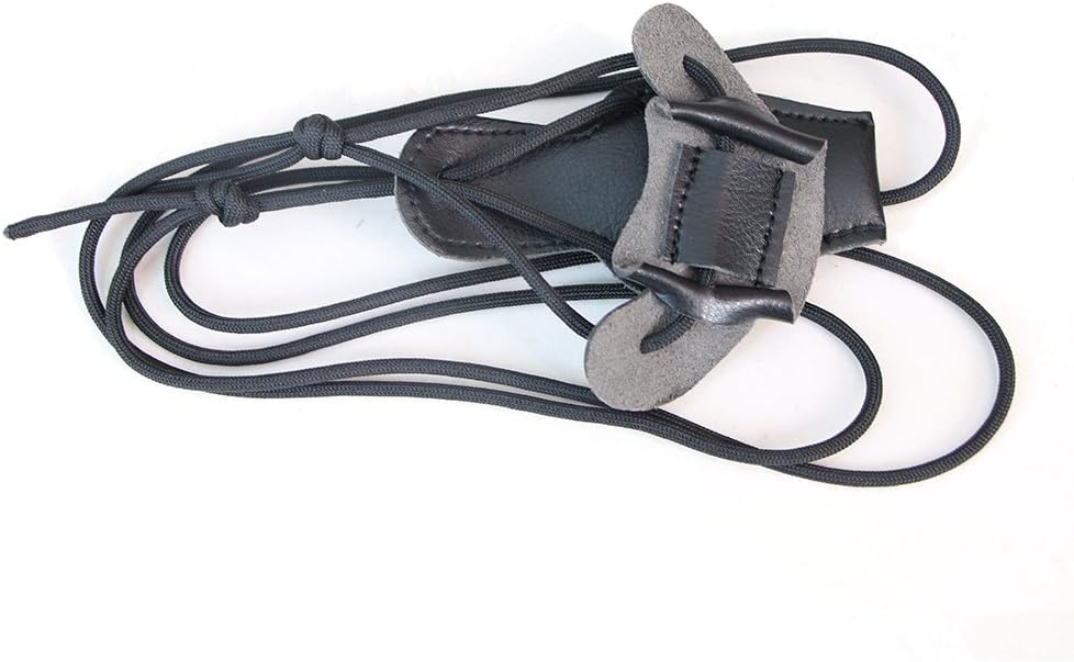 TOPARCHERY Traditional Leather Bow Stringer Recurve Long Bow Rope Hunting Shooting Bowstring Tool