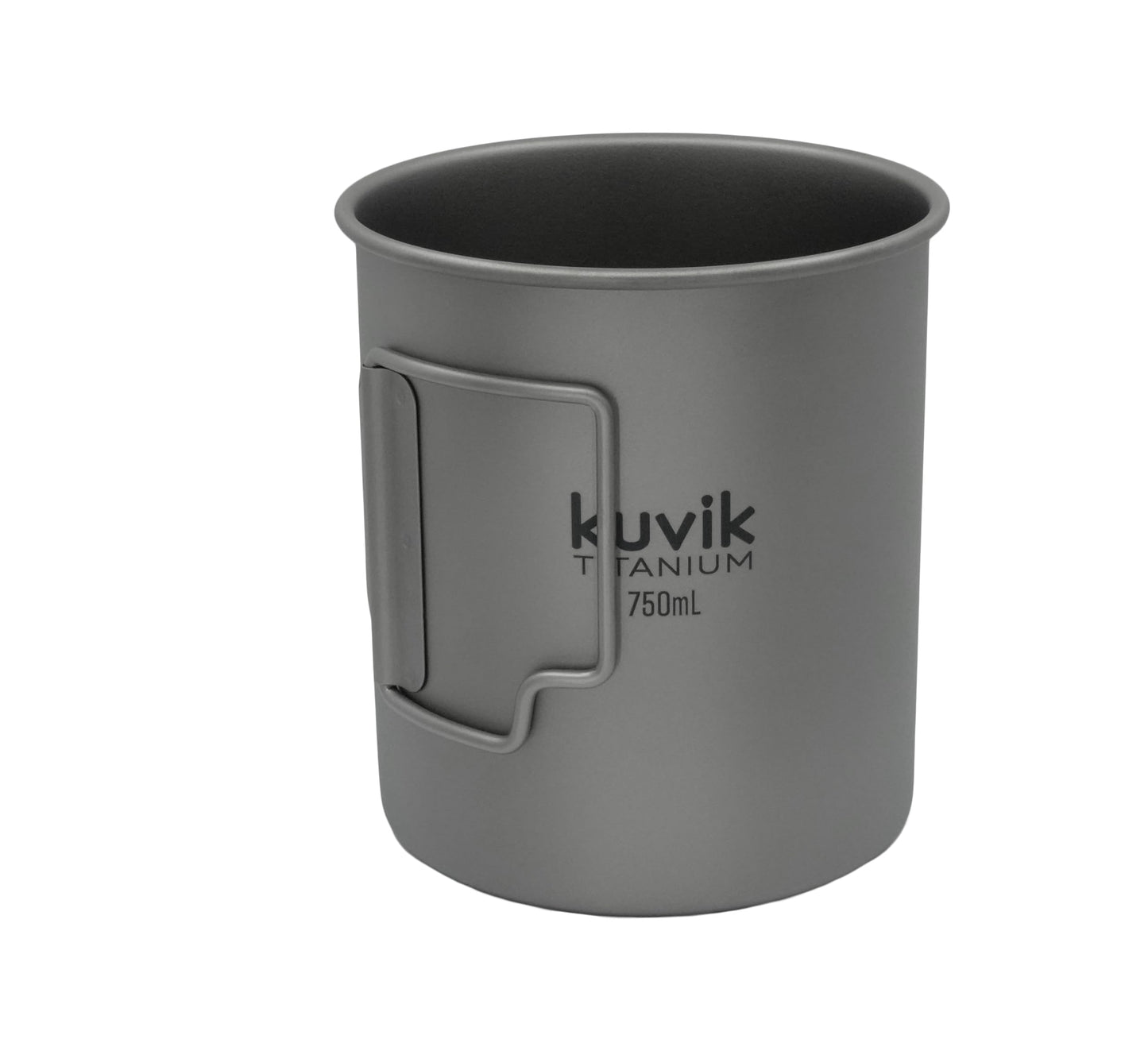 Kuvik Titanium Pot with Lid 750ml (25.4 oz) - Ultralight and Compact Pot for Backpacking, Camping, and Survival