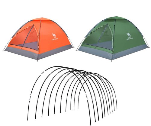 DIY Tent Pole, Replacement Tent Pole, Greenhouse Hoops,Telescopic Rod,Long Approximately 52ft, Diameter - 6.5mm,36 Packs, for Hiking Camping Backpacking Tent