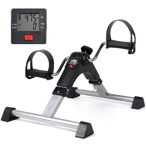 Icedeer Under Desk Bike Pedal Exerciser for Seniors, Mini Stationary Exercise Bike for Home, Rehabilitation Peddler Machine