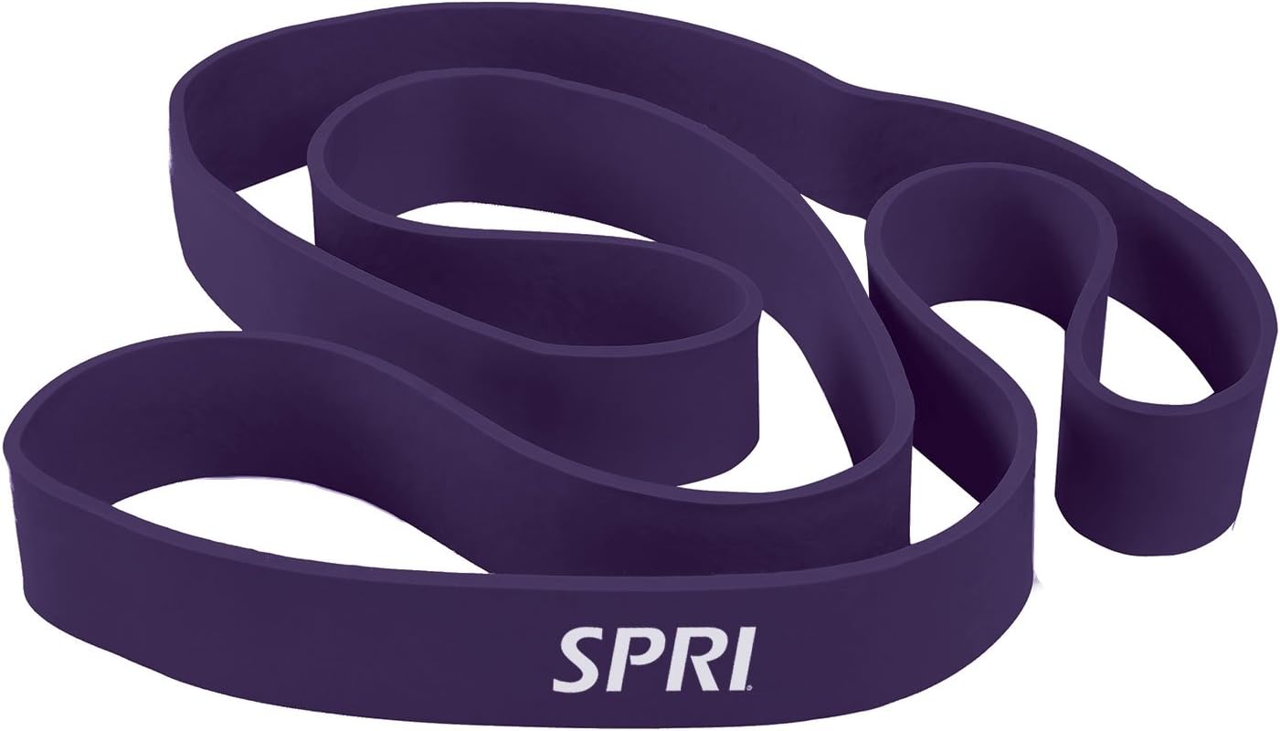 SPRI Superbands - Resistance Band for Assisted Pull-ups, Core Fitness, and Strength Training Resistance Exercises - Versatile Tool for Flexibility, Stamina, and Balance - 2.5", Purple