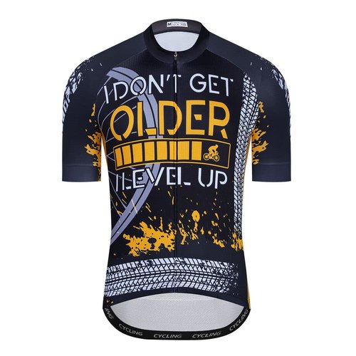 Tire Marks Cycling Jersey Men, Short Sleeve Mountain Dirt Bike Shirt MTB Clothing Biking Gear Tops Riding Road Outfit BMX Clothes Bicycle Apparel Ciclismo Uniform Large