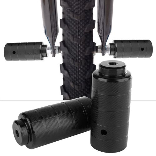VBESTLIFE Rear Stunt Pegs, 1 Pair Steel Foot Stand Pegs for BMX Axle Peg