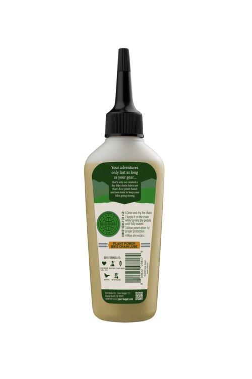 Dry Bike Chain Lube (3.2 oz, Pack of 1) – Eco-Friendly Plant-Based Bike Lubricant – Bike Chain Cleaner, Dry Conditions – No Teflon, No Petroleum, No PTFE