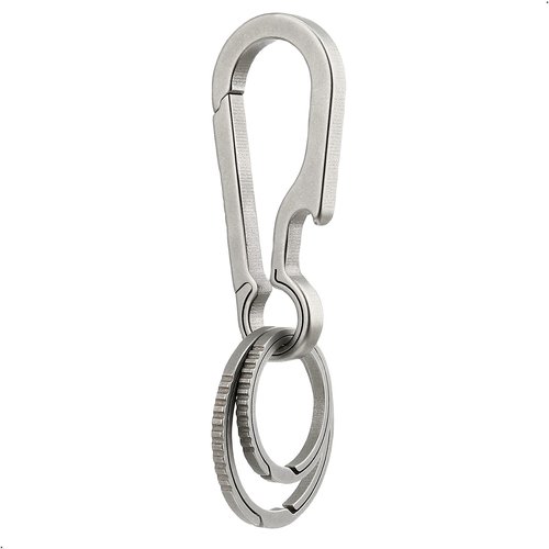 PJYTAC Titanium Carabiner Clip Small Hook EDC Small Heavy Duty Keychain Clips Anti-Lost Quick Release Key Chain for Keys Bottle Opener Keychains