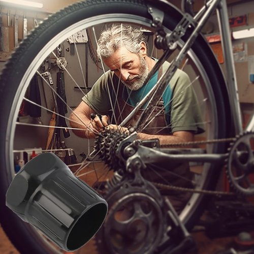 LIGHUFEIC 4 Pieces Bike Cassette Lockring Tool Mountain Bike Freewheel Remover Tool Bike Cassette Lockring Tool Bicycle Shop Tools for Repairing Bikes
