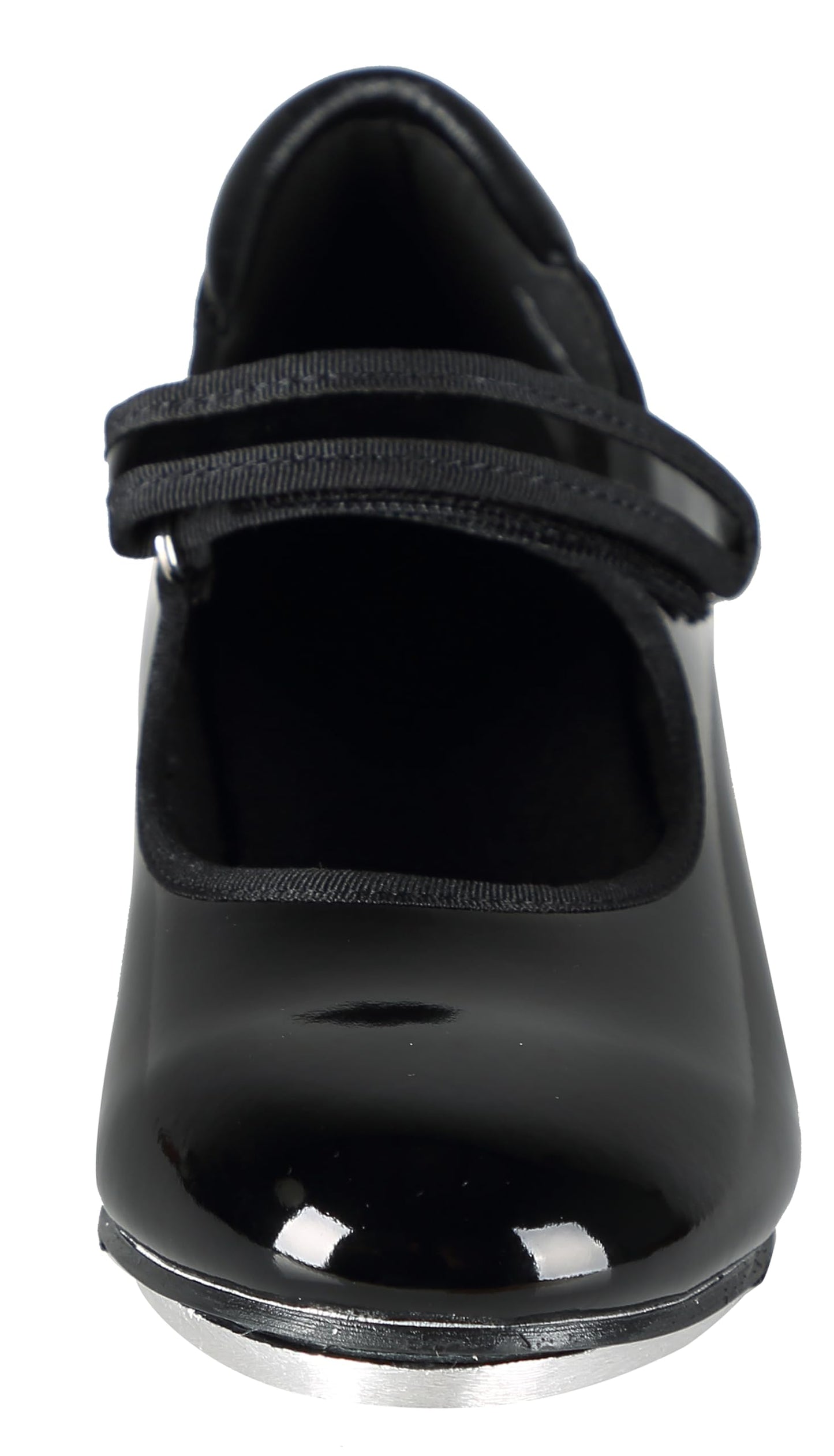 Linodes Patent Easy Strap Tap Shoe for Girls and Boys (Toddler/Little Kid/Big Kid)-Black-9.5M-Toddler