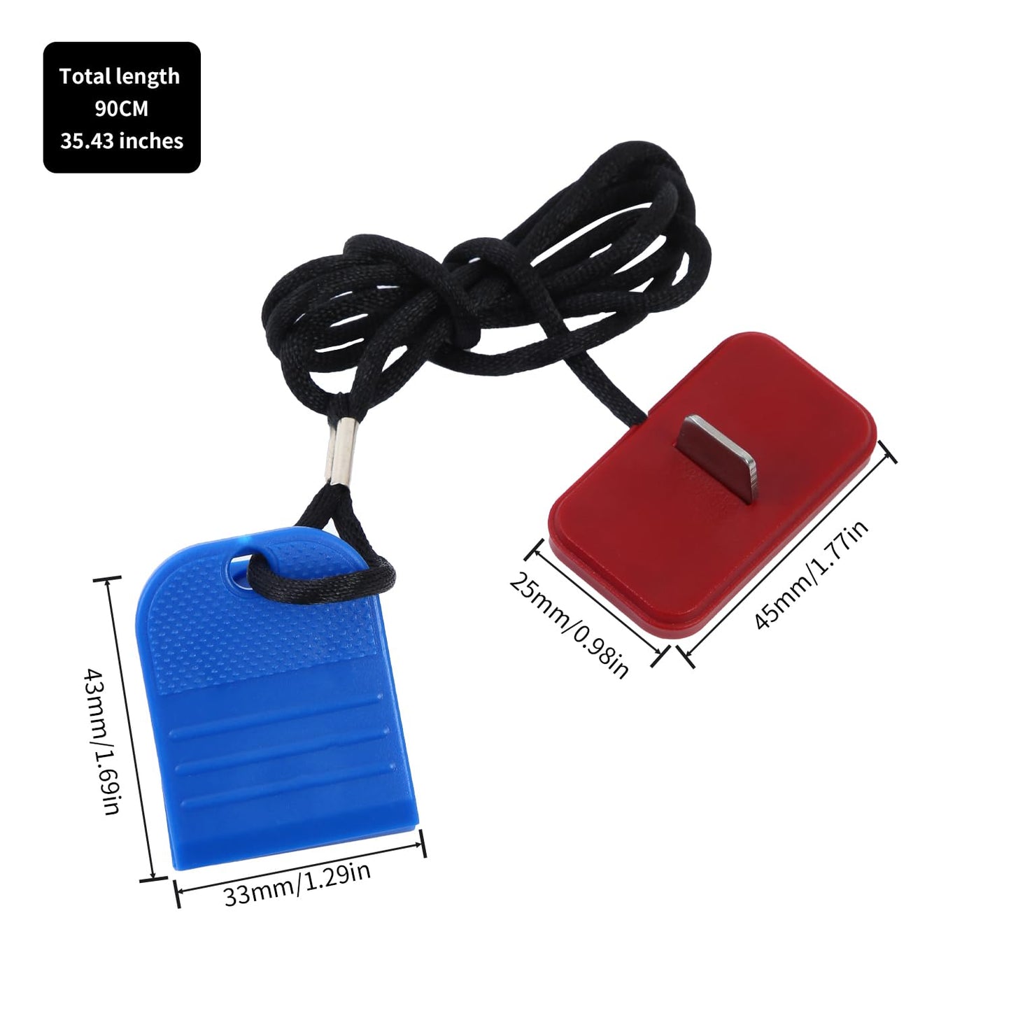 Generic Treadmill Safety Key - Suitable for Various Treadmills (Clip), blue