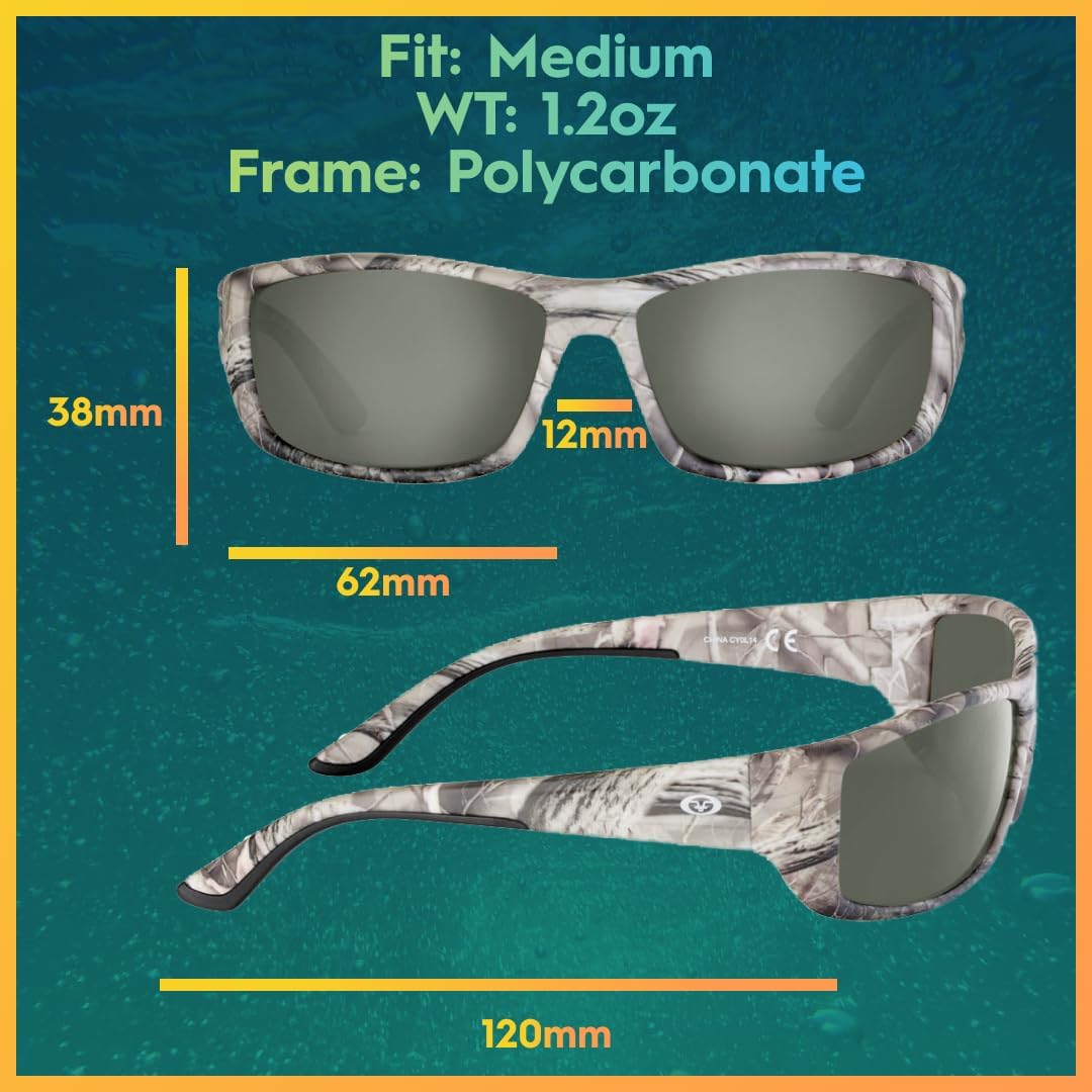 Flying Fisherman Women's Buchanan Sunglasses - Stylish Rectangular UV Protection