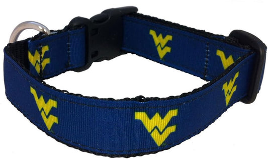 NCAA West Virginia Mountaineers Dog Collar (Team Color, Large)