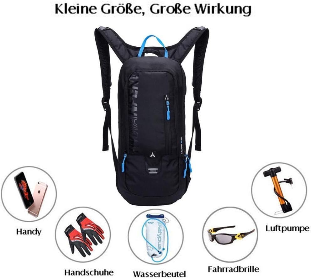 WINDCHASER Cycling Backpack, 10L Bicycle Backpack Waterproof Breathable Bag for Outdoor Travel Hiking Climbing Biking Running Skiing (Black)